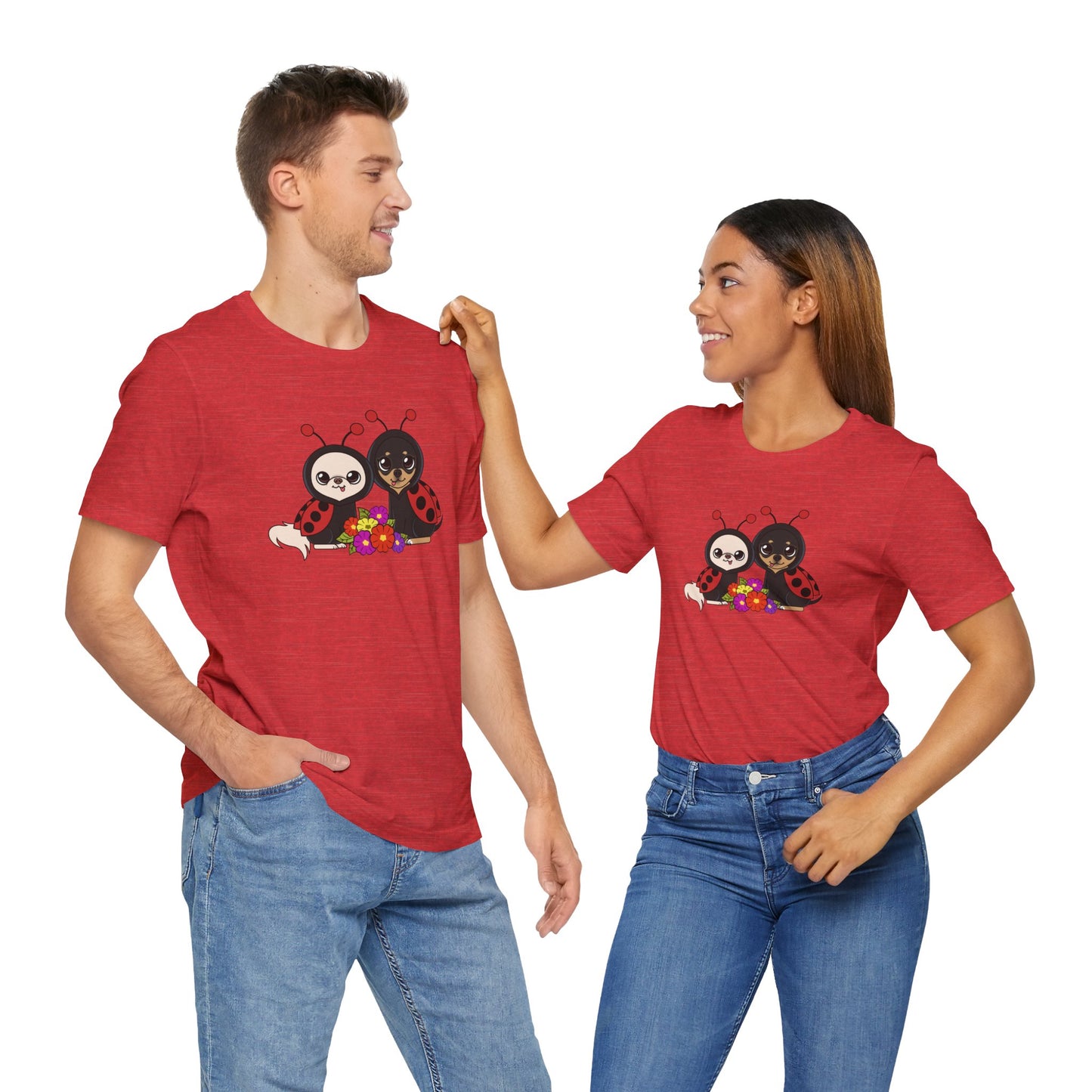 Cedric & Maya Ladybug Duo – Cute Chihuahua T-Shirt for Dog Lovers