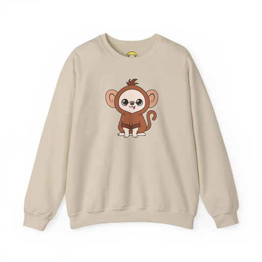 Chunky Monkey Cedric Unisex Crewneck Sweatshirt – Tiny, Safe, Loved