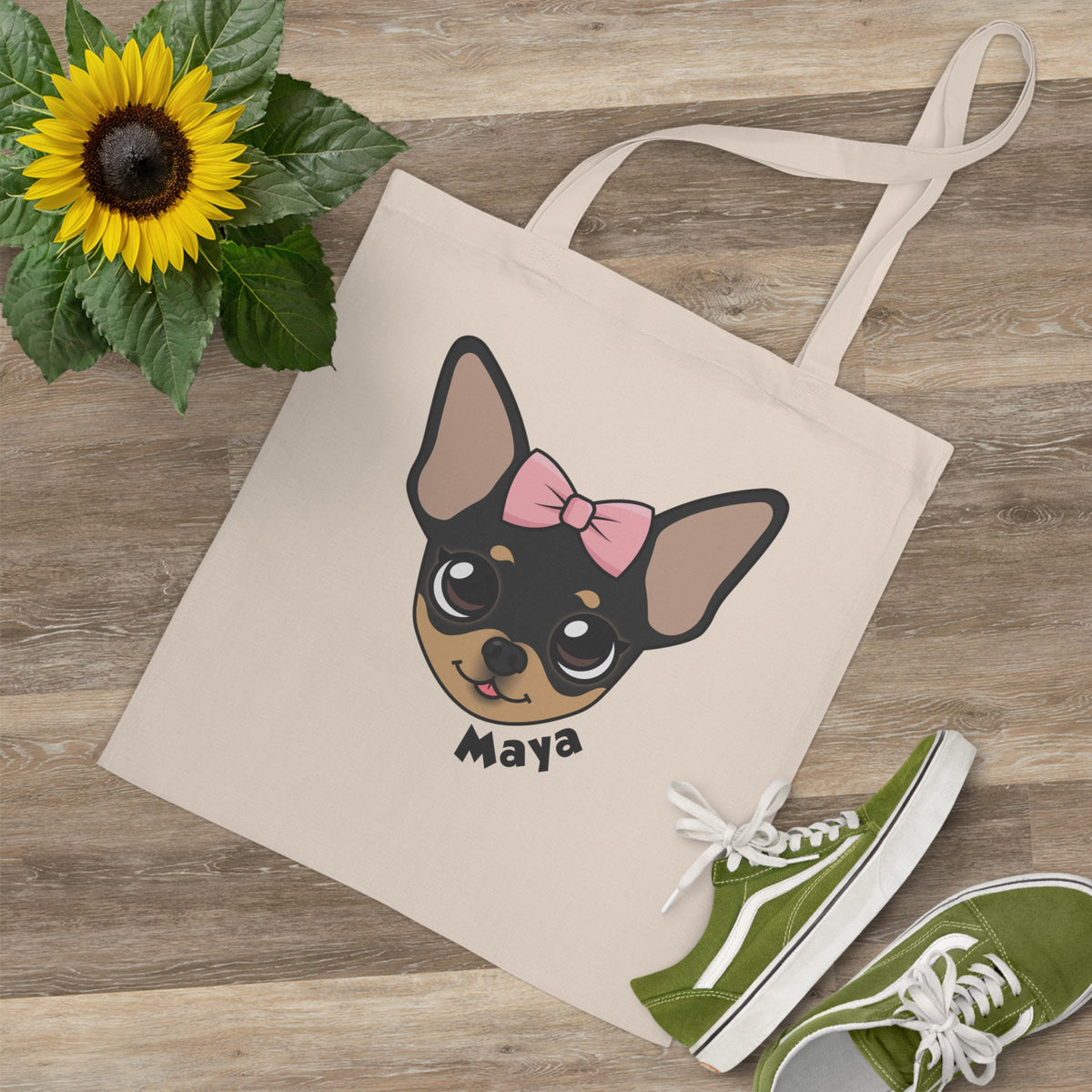 Tiny Chihuahua Maya's Signature Cotton Tote - Tiny Chihuahua Shop