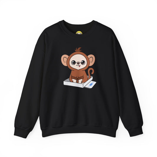 Chunky Monkey Weigh-In Moment Unisex Crewneck Sweatshirt