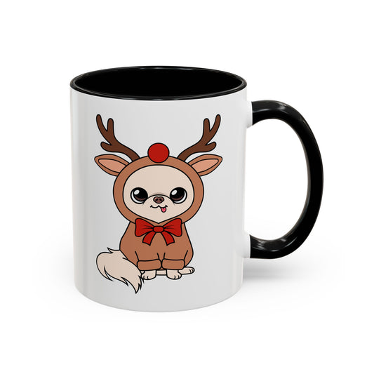 Cedric Reindeer Cheer Accent Coffee Mug – Tiny Festive Joy