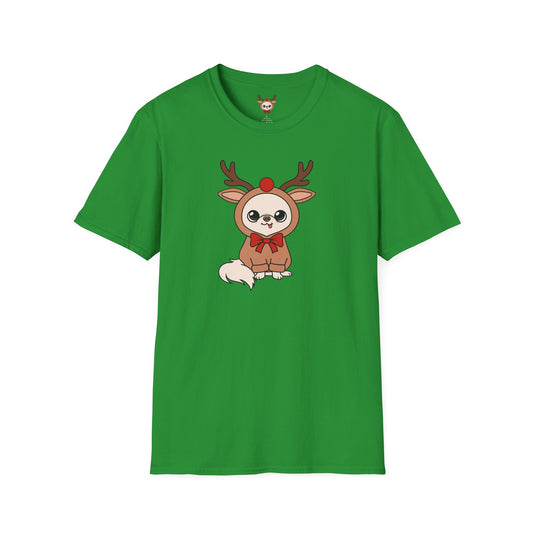 Cedric Reindeer Cheer Unisex Softstyle T-Shirt – Tiny Festive Joy