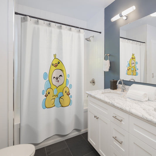 Ducky Cedric Splash Shower Curtain - Tiny Chihuahua Shop
