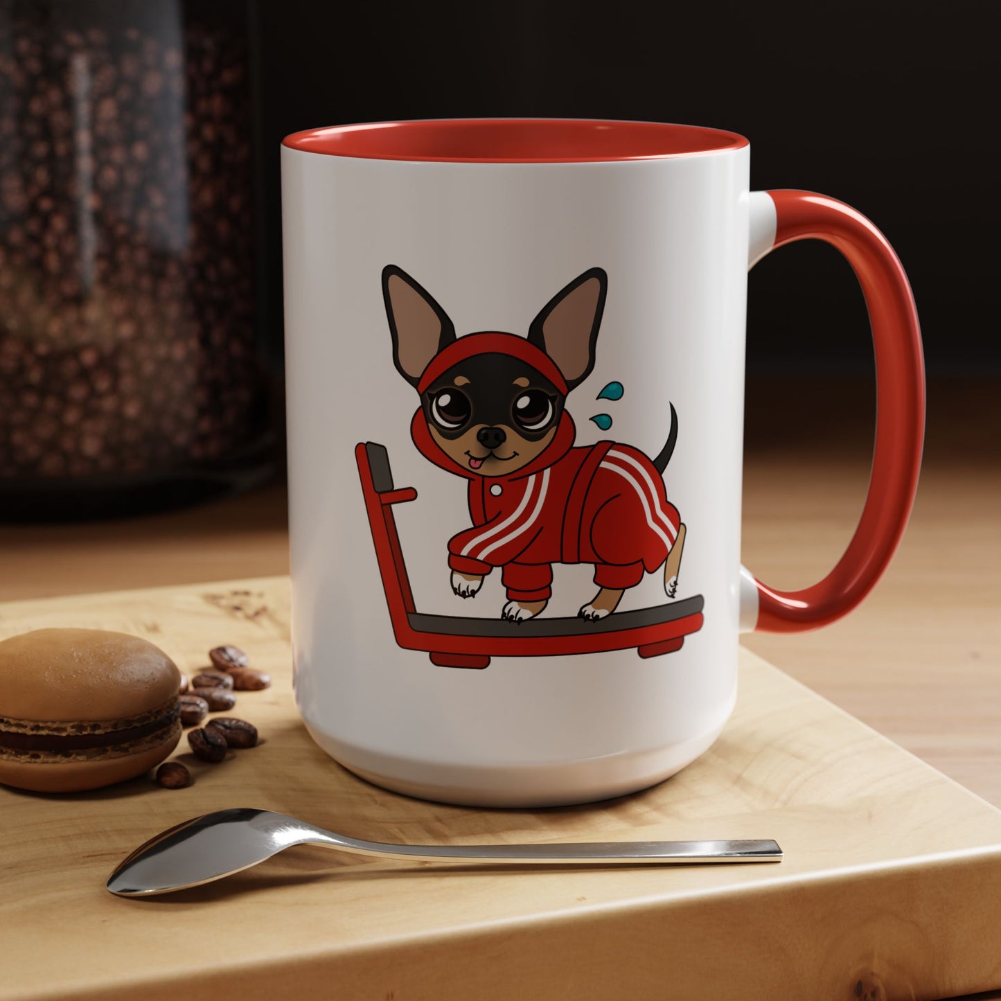 Team Skinny Maya Treadmill Accent Mug – Small Steps, Warm Sips