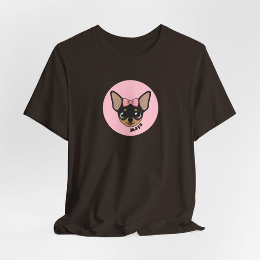 Tee-shirt unisexe signature du petit Chihuahua Maya