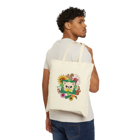 Cedric's Garden Tour Cotton Tote - Tiny Chihuahua Shop