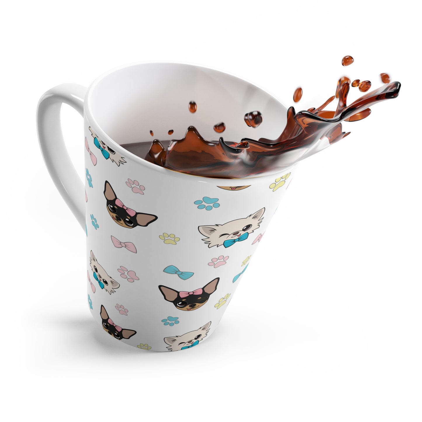 Cedric and Maya Winks & Bows Latte Mug – Quiet Little Hellos