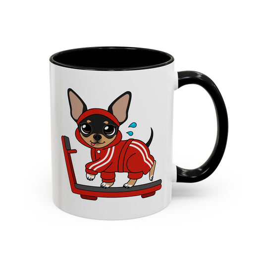 Team Skinny Maya Treadmill Accent Mug – Small Steps, Warm Sips