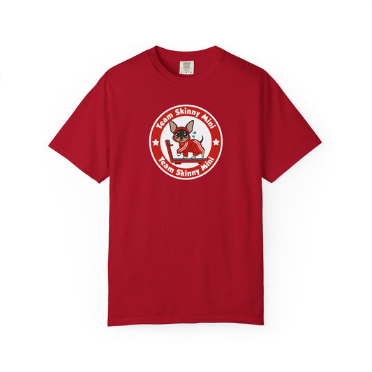 Team Skinny Mini Badge Unisex Garment-Dyed T-shirt – Tiny Wins Together