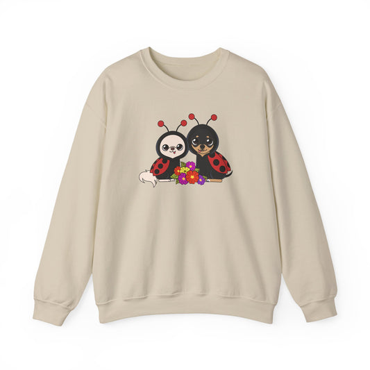 🐞 Cedric & Maya Ladybug Sweatshirt – Double the Puppy Love