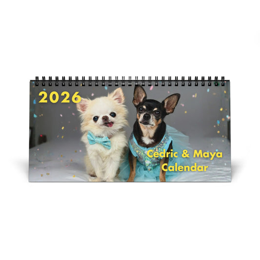 Desktop Calendar - Cedric and Maya 2026