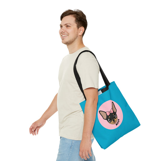 Tiny Chihuahua Maya's Trendy Tote - Blue Edition - Tiny Chihuahua Shop