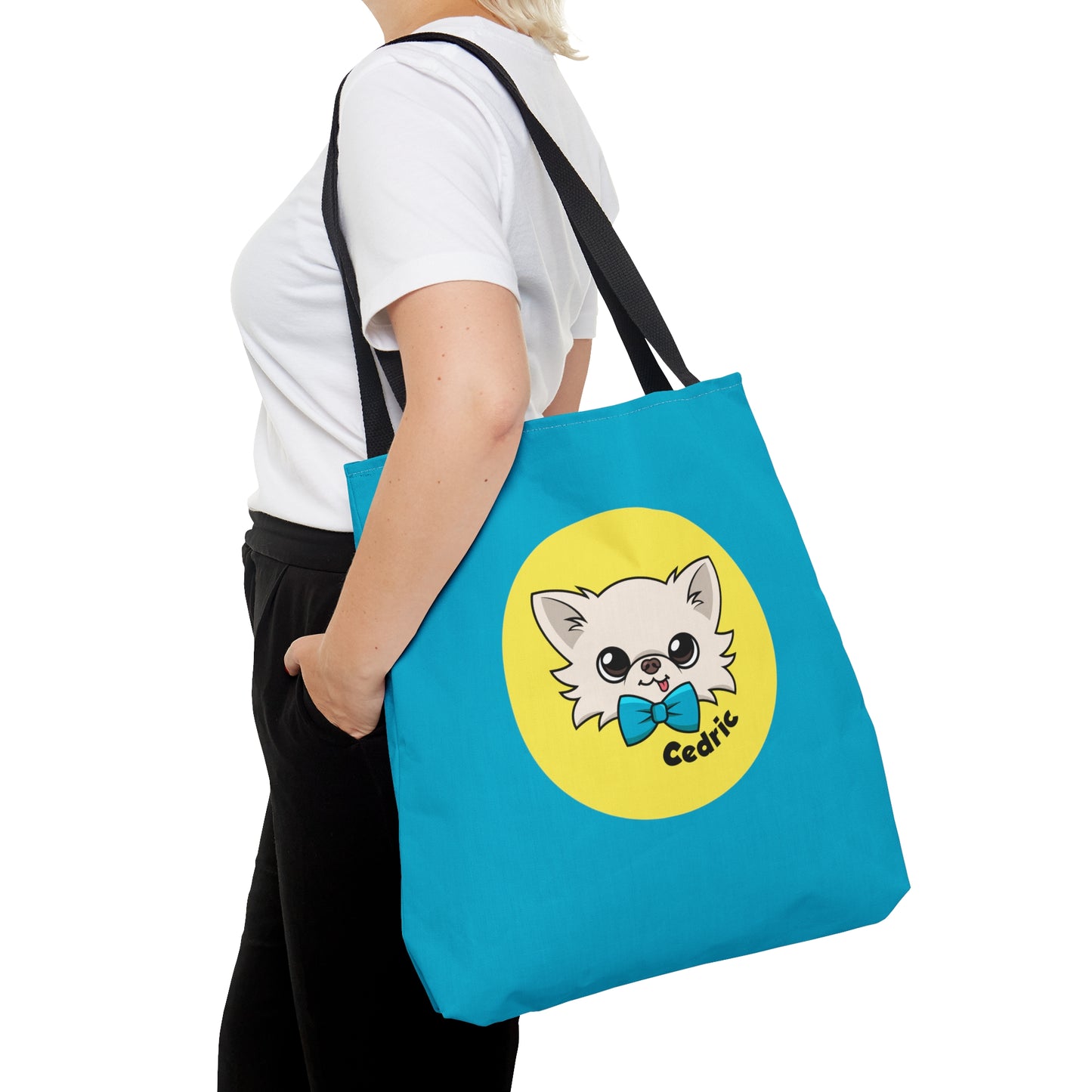 Tiny Chihuahua Cedric's Trendy Tote - Blue Edition - Tiny Chihuahua Shop