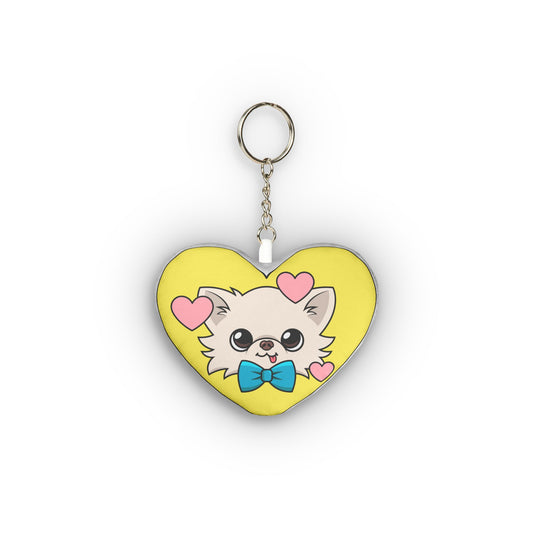 Cedric’s Cheerful Heart Yellow Plush Bag Charm Keychain – Sunny Hello