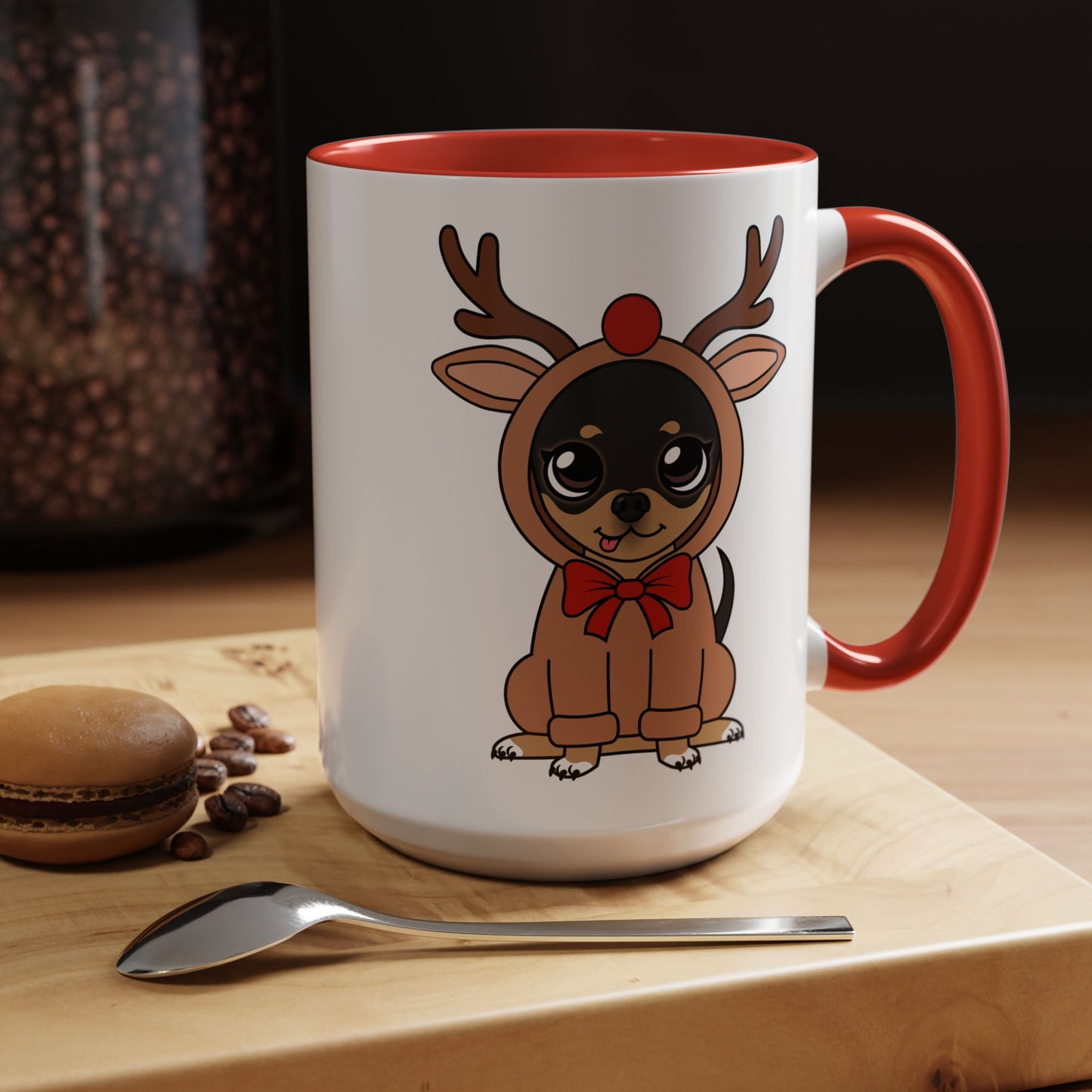 Maya Reindeer Moment Accent Mug – Quiet Holiday Magic