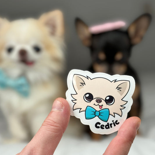 Classic Cedric's Sticker - Tiny Chihuahua Shop