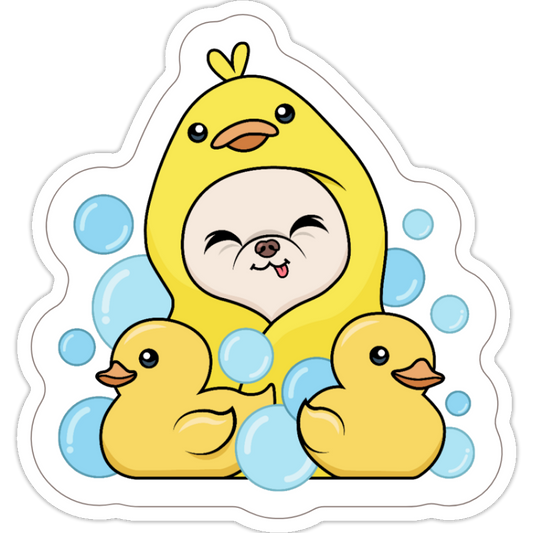 Ducky Cedric Sticker - Tiny Chihuahua Shop