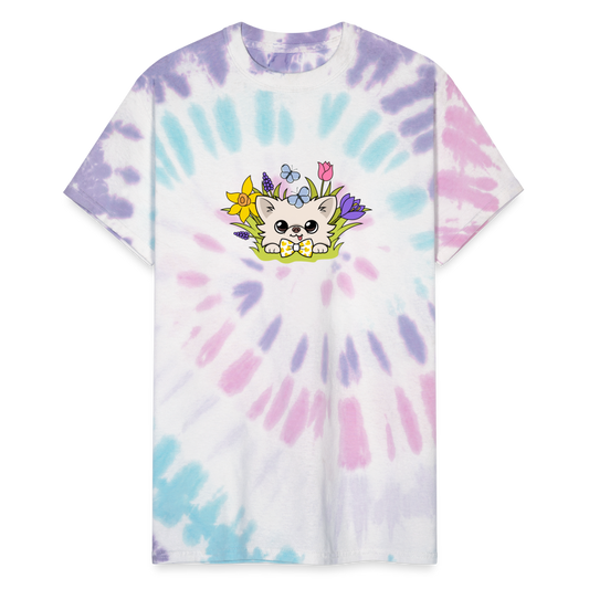 Springtime Cedric's Unisex Tie-Dye Tee - Pastel Spiral