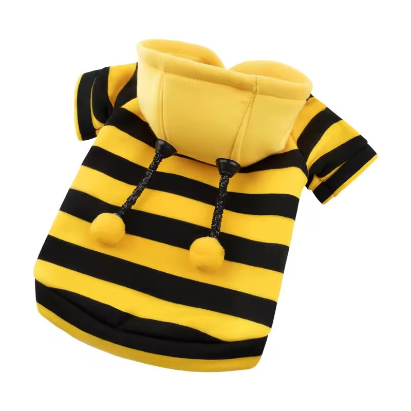 Cedric and Maya wearing their bee and ladybug costumes