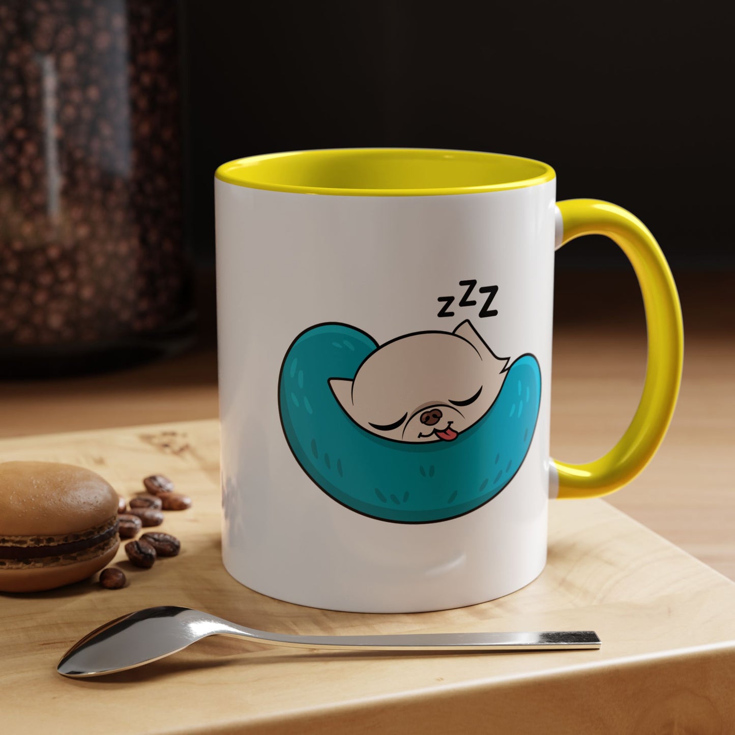 Sleepy Nap Time Cedric Accent Coffee Mug – Blue Calm Sips