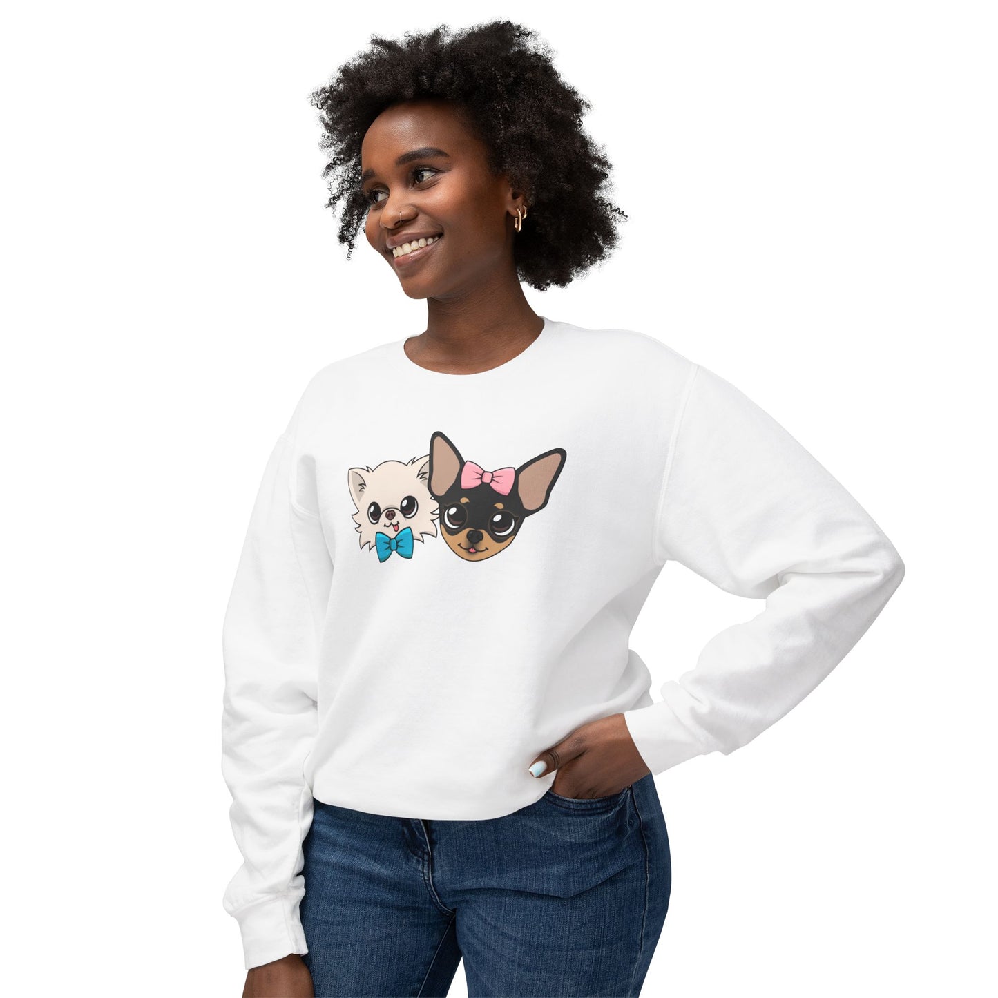 Chihuahua Bow Crewneck Sweatshirt