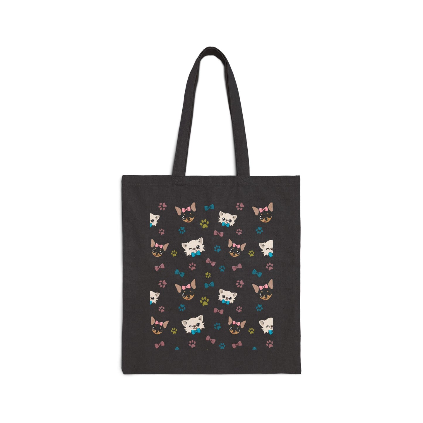 Cedric and Maya Winks & Bows Cotton Canvas Tote – Quiet Togetherness