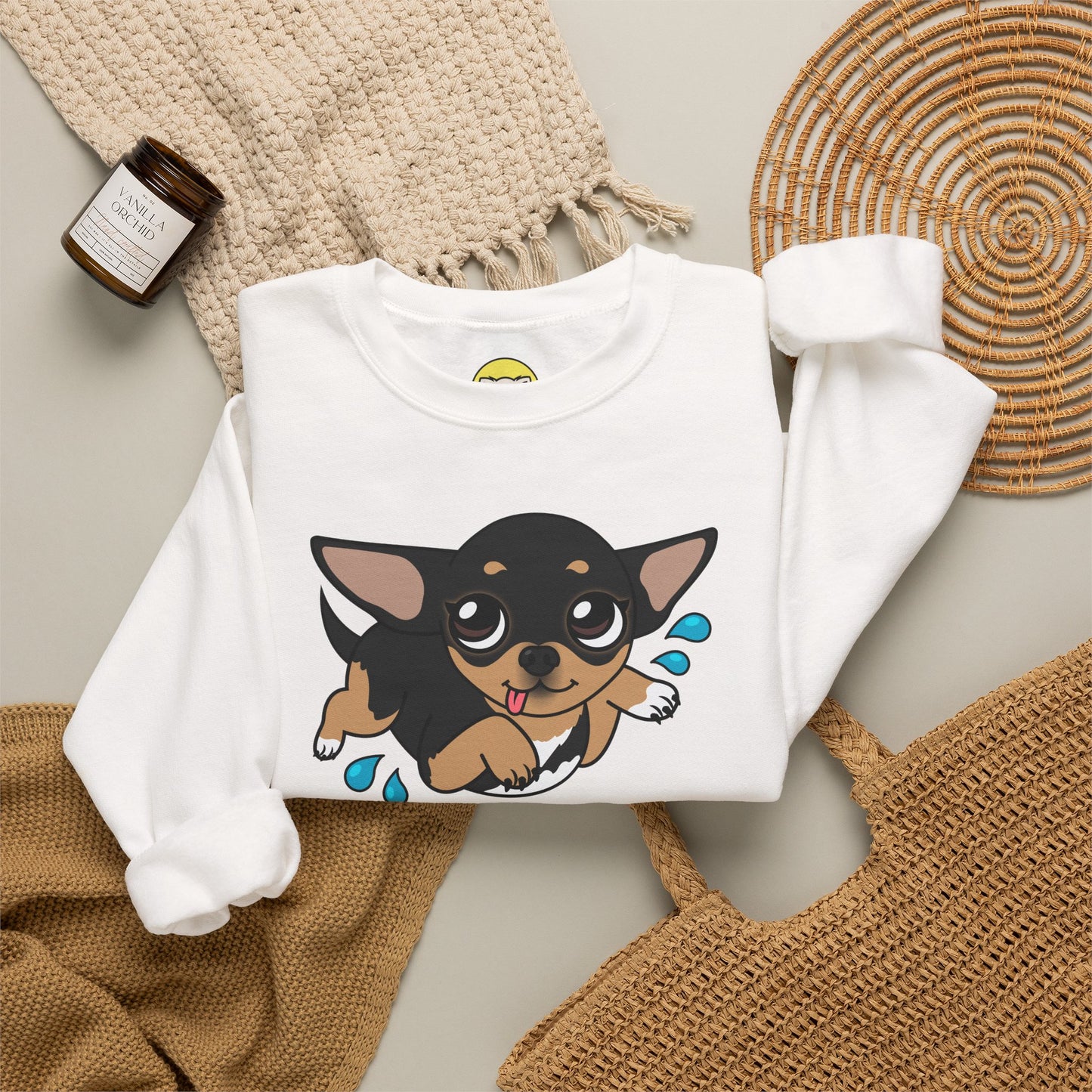Air Swimming Maya Unisex Crewneck Sweatshirt – Gentle Summer Paws