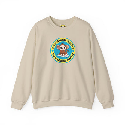 Team Chunky Monkey Badge Crewneck Sweatshirt – Proud, Playful Spirit