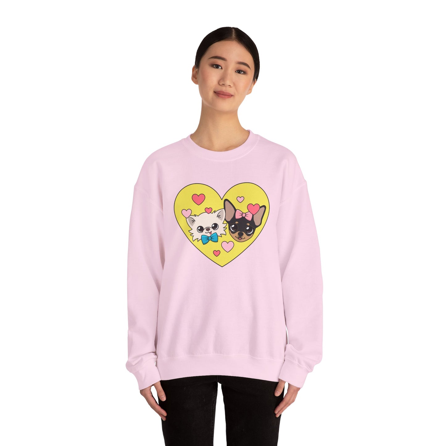 💛 Cedric & Maya’s Sunshine Sibling Sweatshirt – Yellow Heart Edition 💛