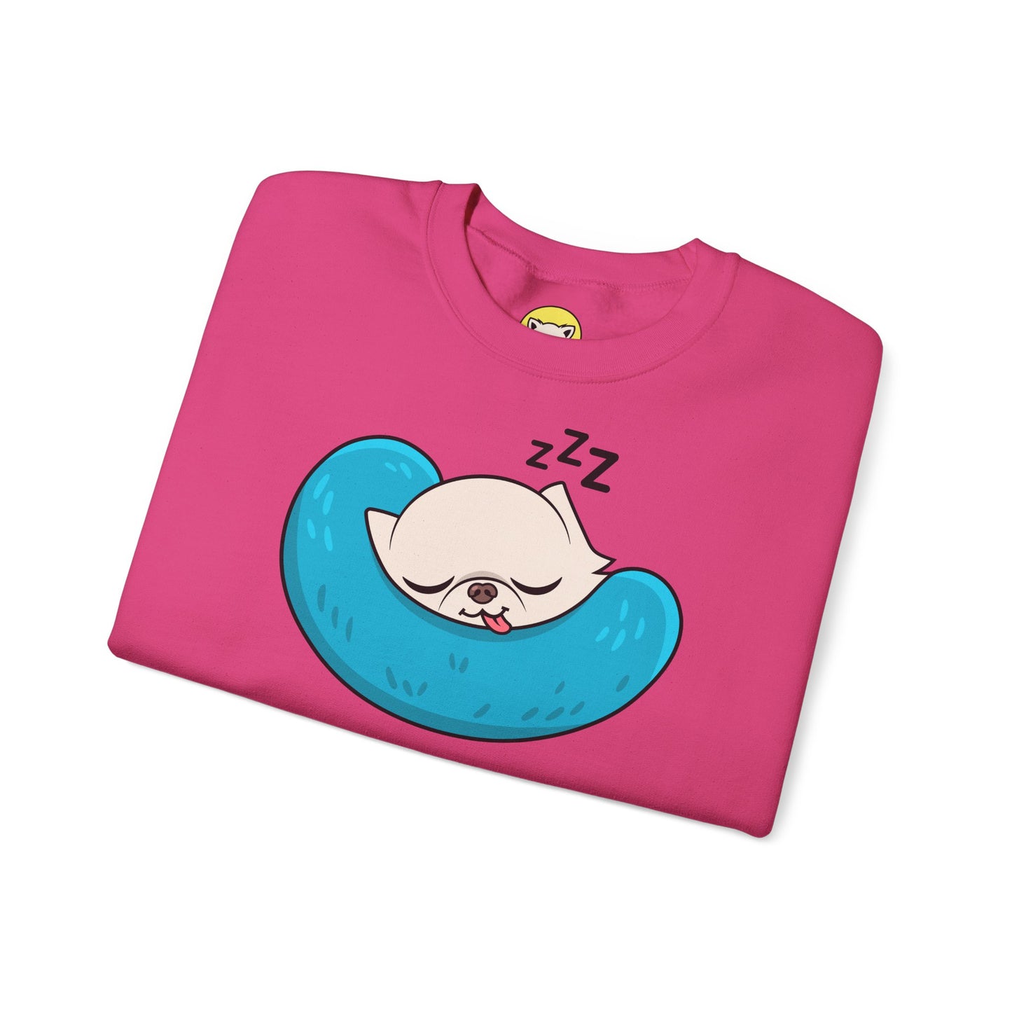 Sleepy Nap Time Cedric Unisex Crewneck Sweatshirt – Blue Calm