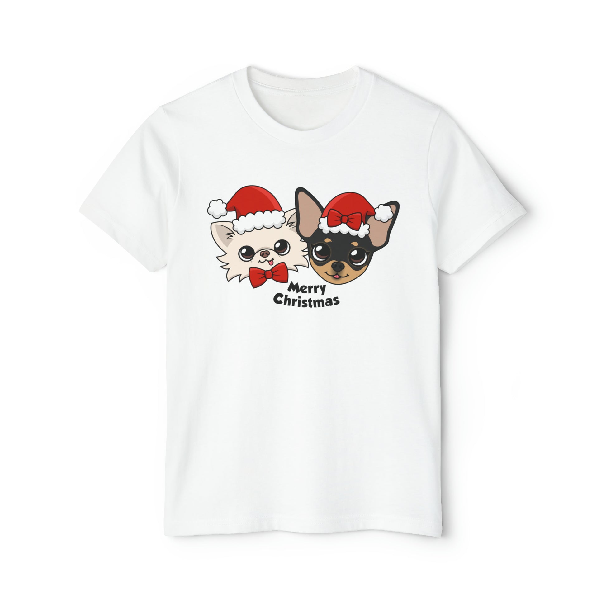 Cedric and Maya Merry Christmas Youth Short Sleeve Holiday Outfit Set - Tiny Chihuahua Shop