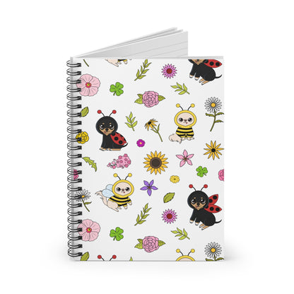 Bug-Chis Pattern Spiral Notebook – Tiny Garden Thoughts