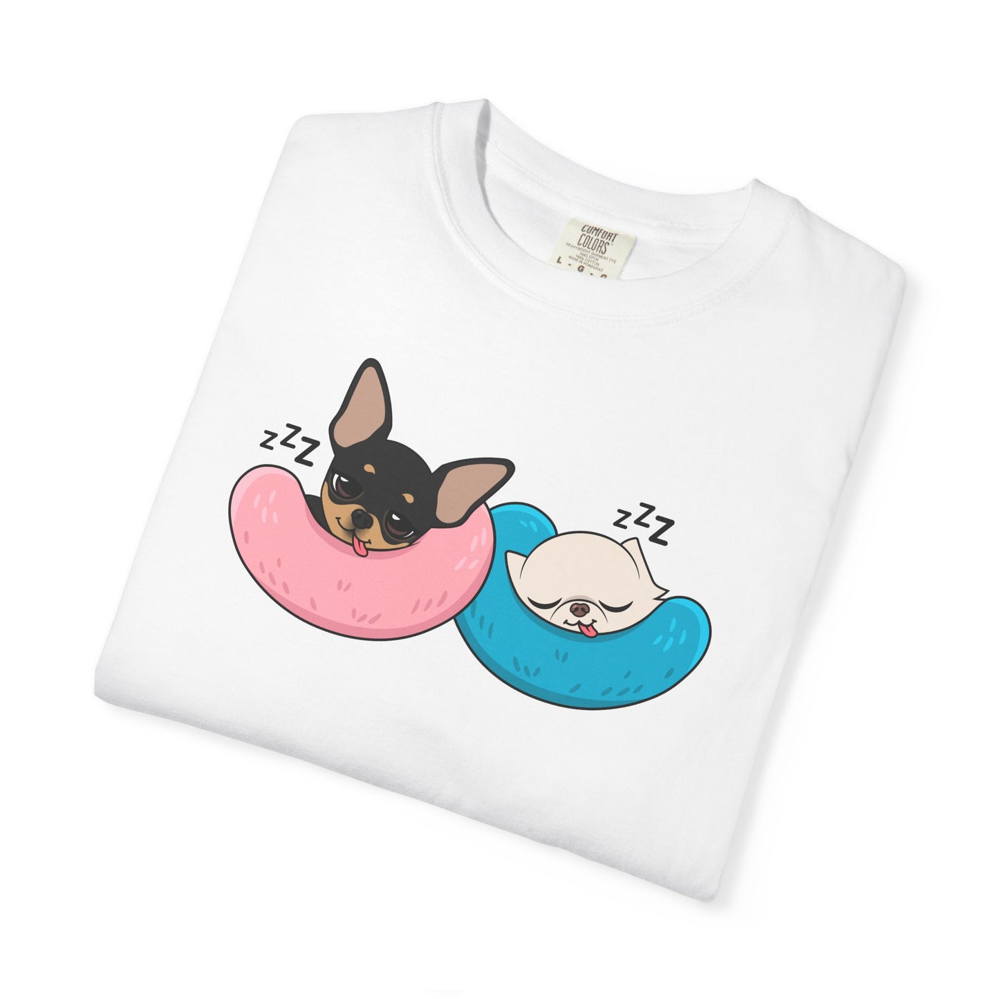 Nap Time Chihuahuas Unisex Garment-Dyed T-Shirt – Cozy Sibling Naps