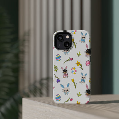 Cedric & Maya Easter Pattern Magnetic Tough Phone Case