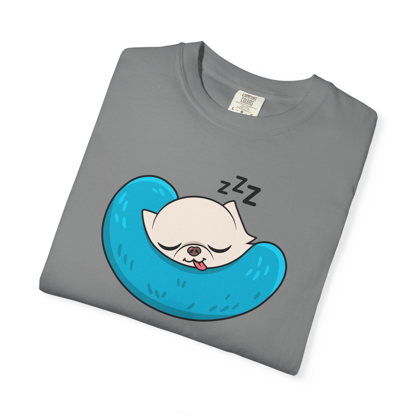 Sleepy Nap Time Cedric Garment-Dyed T-Shirt – Blue Calm
