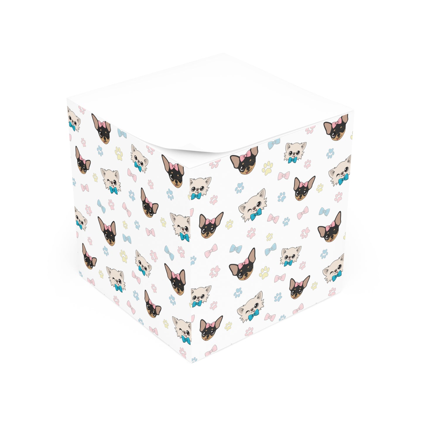 Cedric and Maya Winks & Bows Note Cube – Tiny Little Hellos