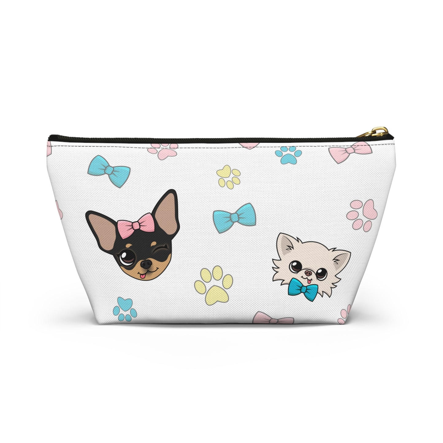 Cedric and Maya Winks & Bows Pattern Accessory Pouch