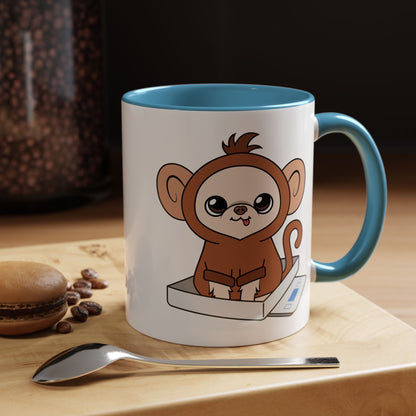 Chunky Monkey Weigh-In Moment Accent Coffee Mug