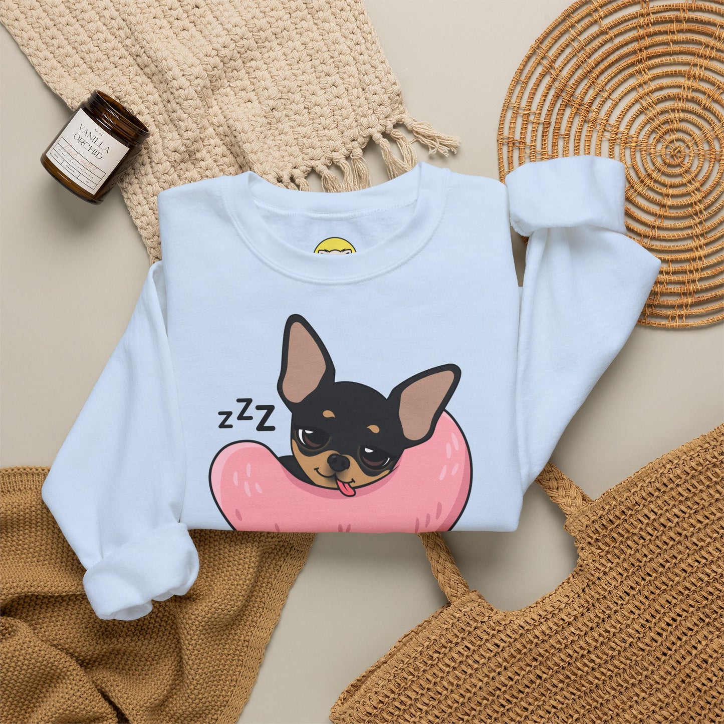 Sleepy Nap Time Maya Unisex Crewneck Sweatshirt – Safe, Soft Rest