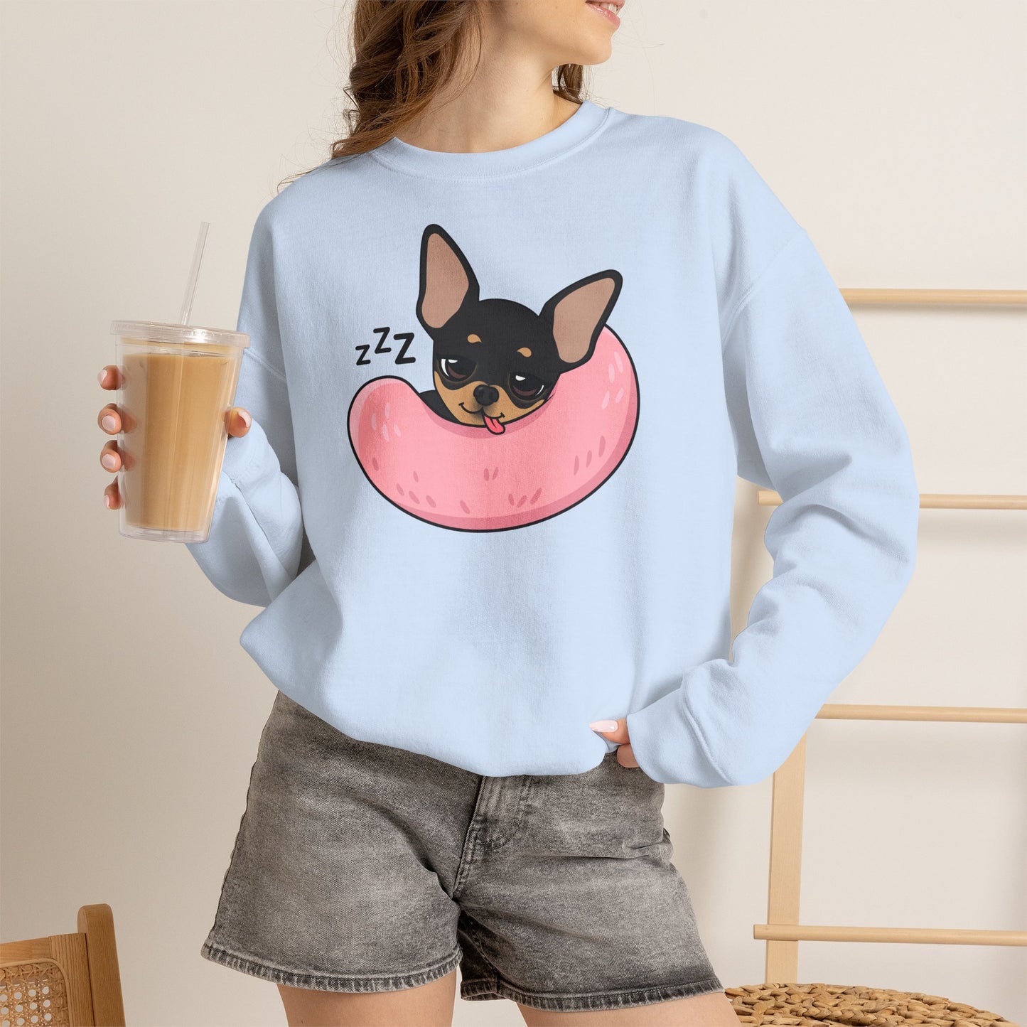 Sleepy Nap Time Maya Unisex Crewneck Sweatshirt – Safe, Soft Rest