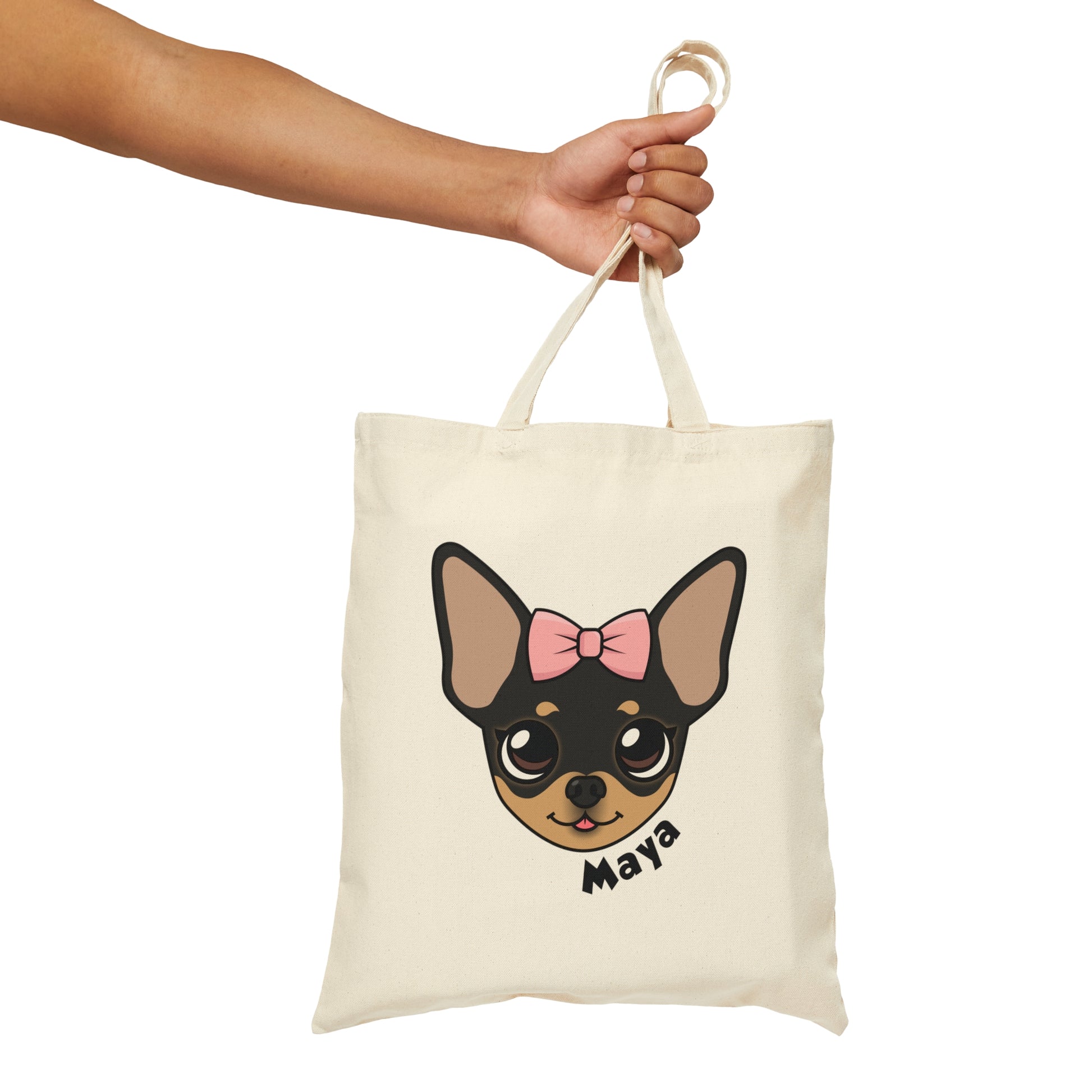 Tiny Chihuahua Maya's Signature Cotton Tote - Tiny Chihuahua Shop