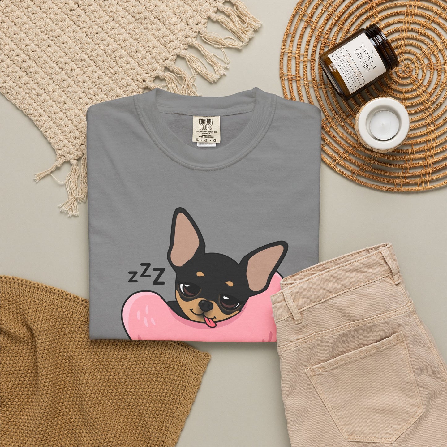 Sleepy Nap Time Maya Unisex Garment-Dyed T-Shirt – Safe Little Naps