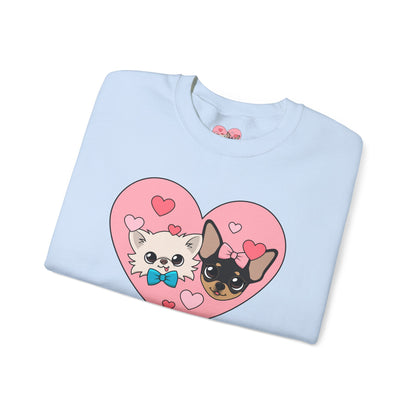 💕 Cedric & Maya’s Sweetheart Sibling Sweatshirt – Pink Heart Edition 💕