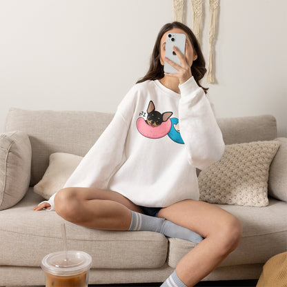 Nap Time Chihuahuas Unisex Crewneck Sweatshirt – Cozy Sibling Naps