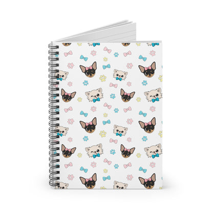 Cedric & Maya Winks & Bows Spiral Notebook – Quiet Little Hellos