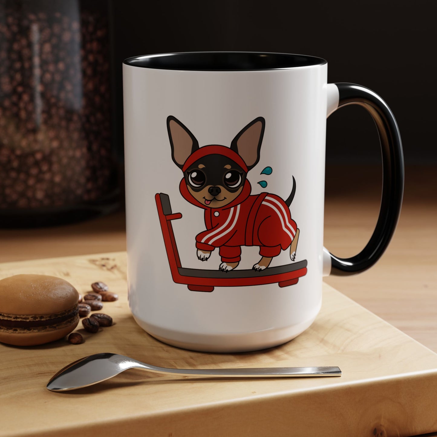 Team Skinny Maya Treadmill Accent Mug – Small Steps, Warm Sips