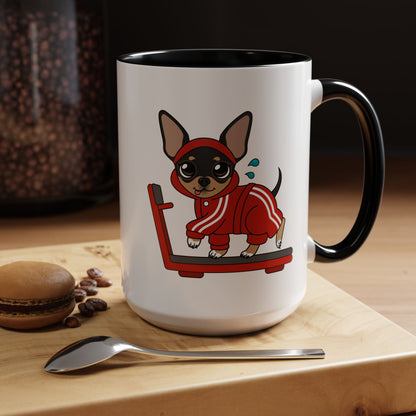 Team Skinny Maya Treadmill Accent Mug – Small Steps, Warm Sips