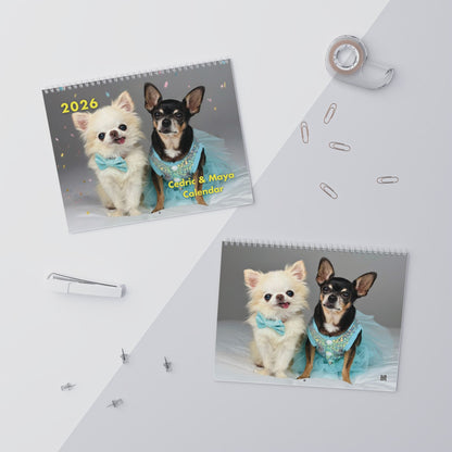 Calendar - Tiny Chihuahua Cedric & Maya 2026