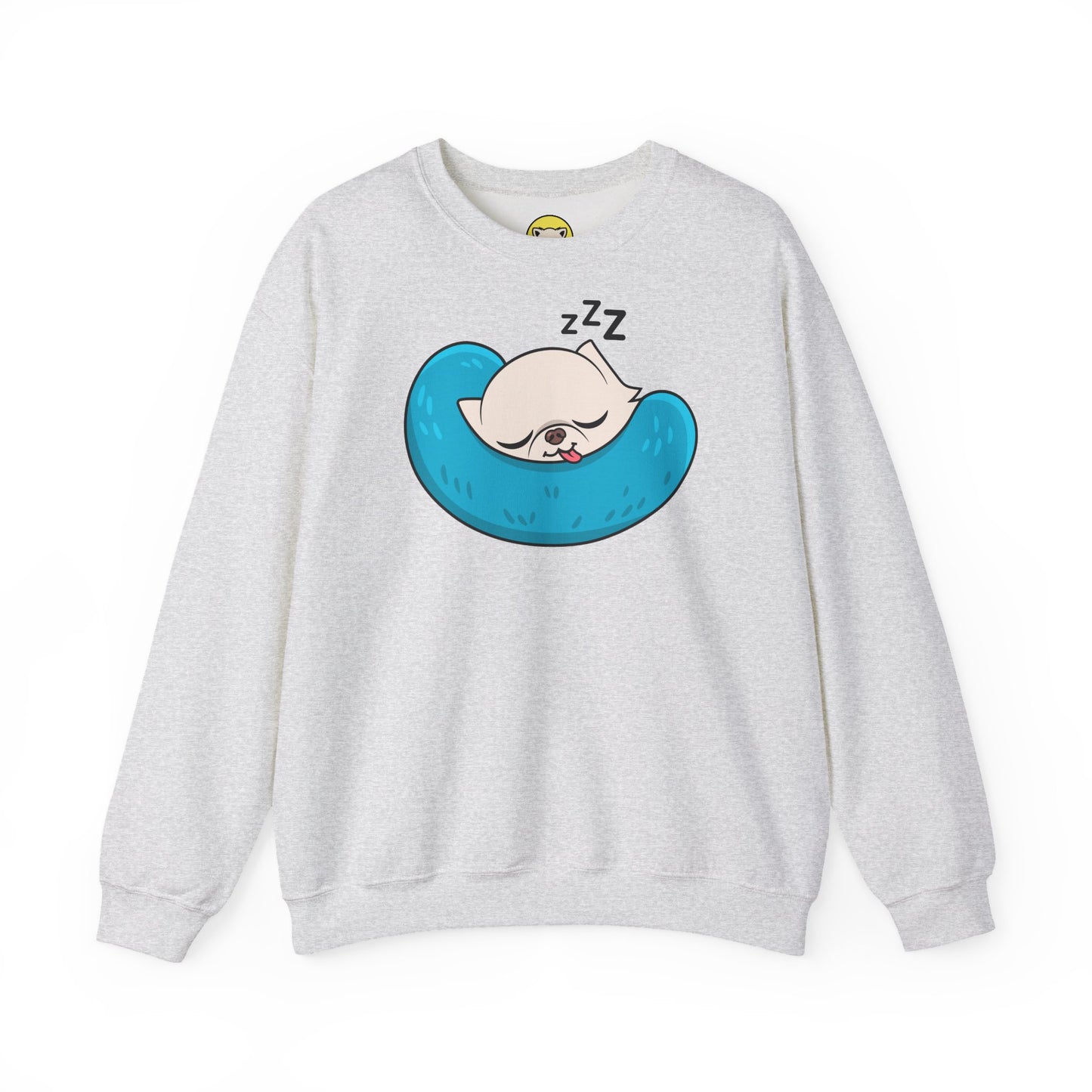 Sleepy Nap Time Cedric Unisex Crewneck Sweatshirt – Blue Calm
