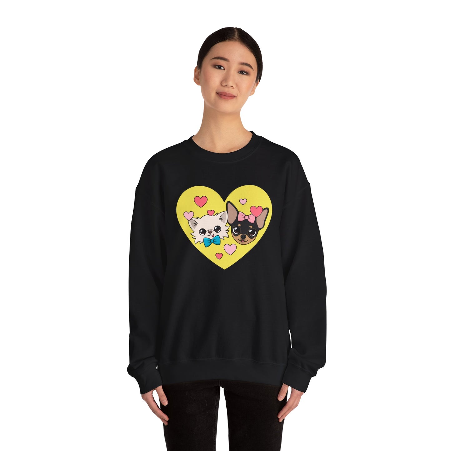 💛 Cedric & Maya’s Sunshine Sibling Sweatshirt – Yellow Heart Edition 💛